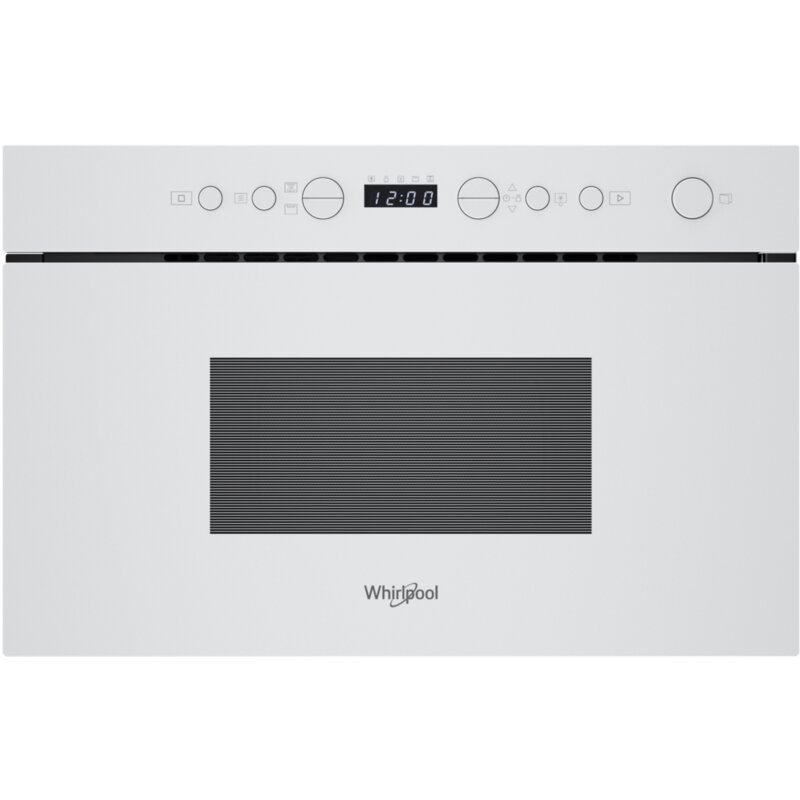Kuchenka mikrofalowa z grillem do zabudowy WHIRLPOOL WMN14BW Crisp 750W 22l Biały