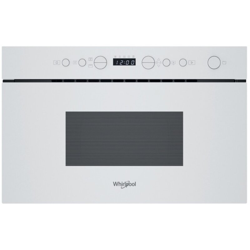 Kuchenka mikrofalowa z grillem do zabudowy WHIRLPOOL WMN14BW Crisp 750W 22l Biały