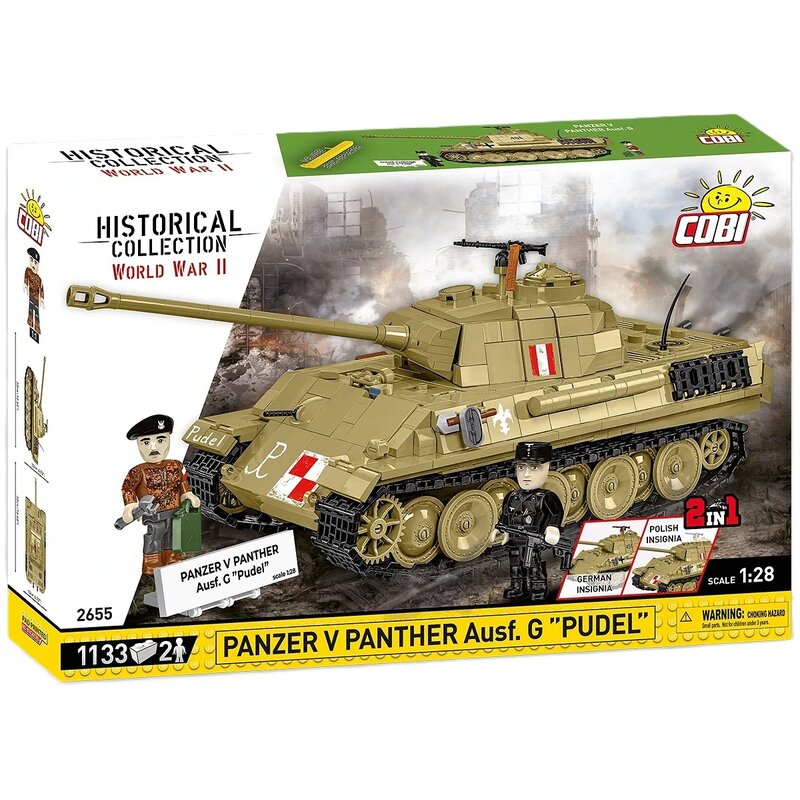 Klocki plastikowe COBI Historical Collection World War II Panzer V Panther Ausf. G "Pudel" COBI-2655