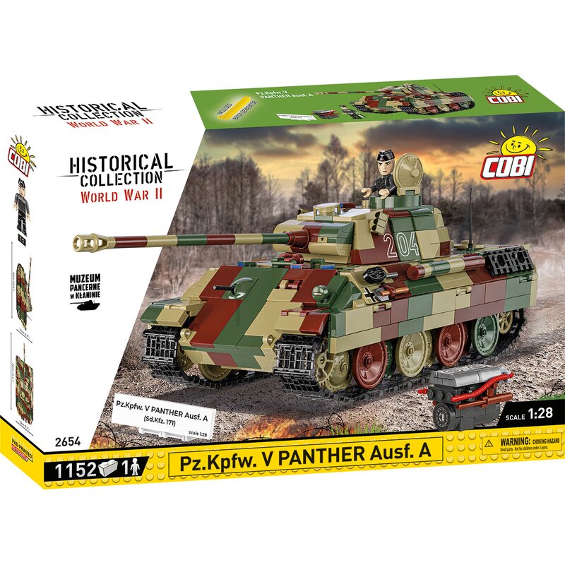 Klocki plastikowe COBI Historical Collection World War II Pz.Kpfw. V Panther Ausf. A COBI-2654
