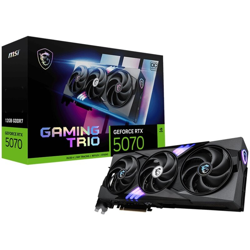 MSI GeForce RTX 5070 Gaming Trio OC 12GB GDDR7 192bit DLSS 4