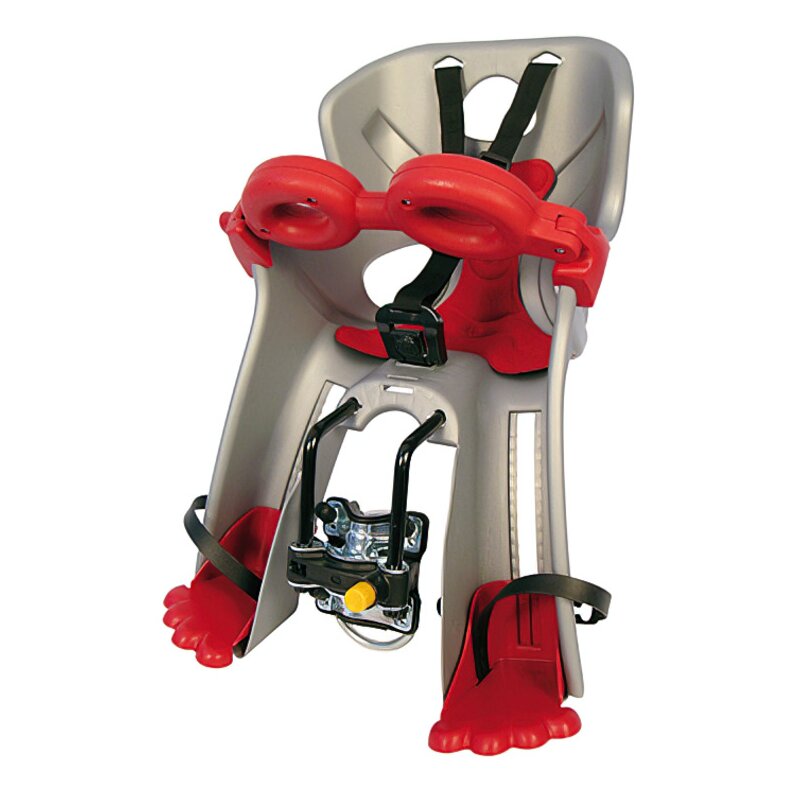 Fotelik rowerowy BELLELLI Freccia Przedni Rama 15kg Srebrny