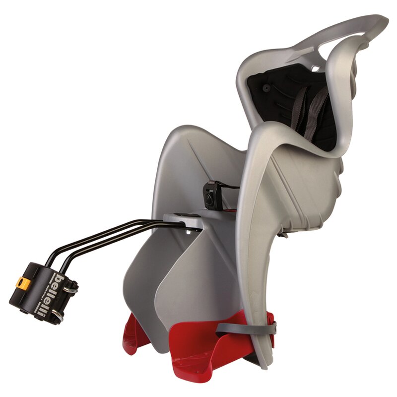 Fotelik rowerowy BELLELLI Mr Fox Standard Tylny Rura podsiodłowa 22kg Srebrny