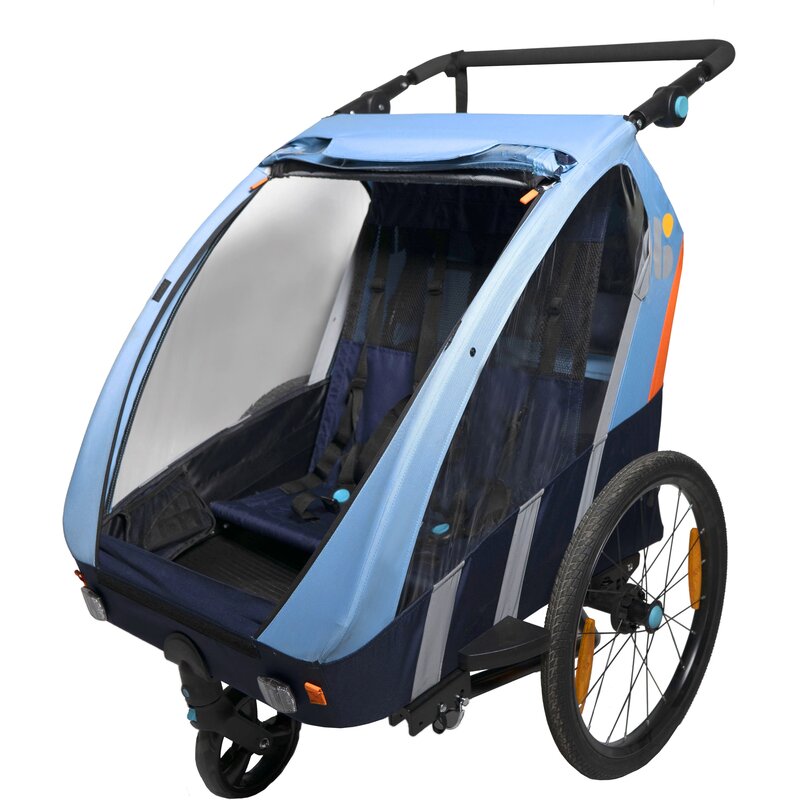 Przyczepka rowerowa BELLELLI Trailblazer BEL01BLZ001 41kg Pasy Błękitny
