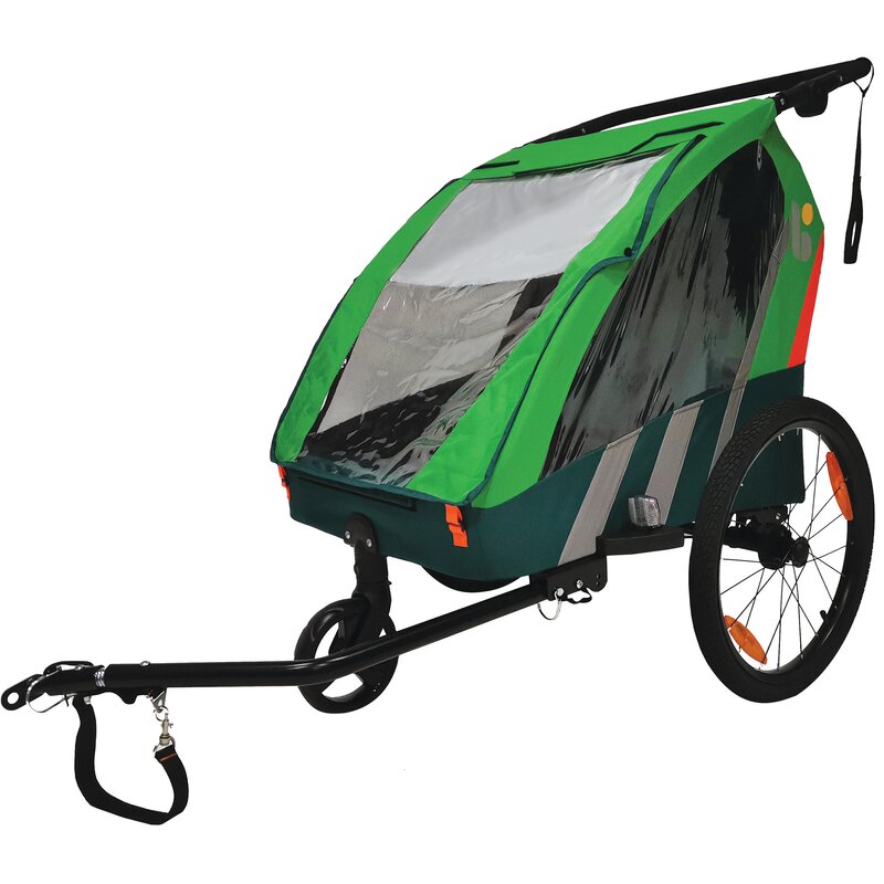 Przyczepka rowerowa BELLELLI Trailblazer BEL01BLZ006 41kg Pasy Zielony