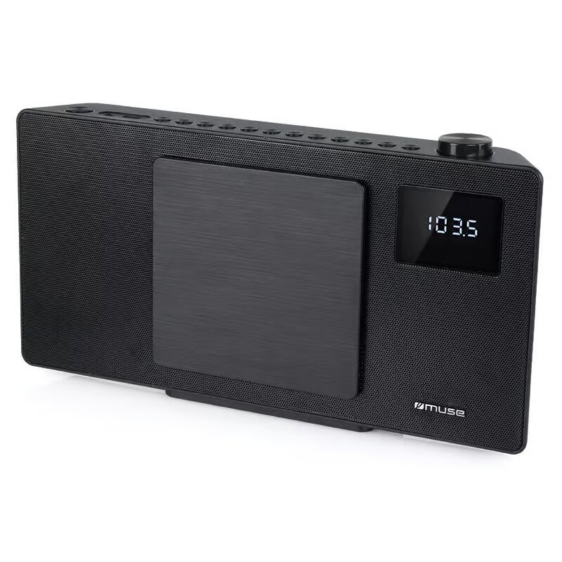 Wieża MUSE M-60BT Czarna, Odtw.CD/-R/-RW, BT, Tuner FM z cyfrową syntezą PLL, Wbudowany Equlizer, Wejście USB