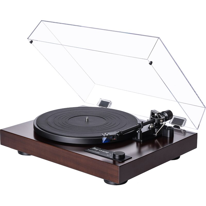 Gramofon DUAL CS 618Q Orzech, Automatyczny,Napęd bezpośredni,PrędkośĆ odtw. 33,45,78 obr./min,Przedwzmacniacz