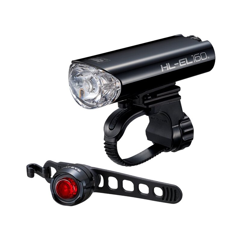 Zestaw lampek rowerowych CATEYE HL-EL160 + SL-LD160-R