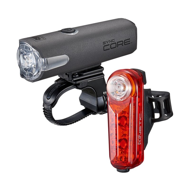 Zestaw lampek rowerowych CATEYE Sync Core HL-NW100RC Sync Kinetic TL-NW100K