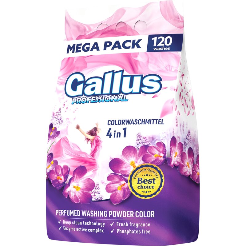 Proszek do prania GALLUS Professional Color 6.6 kg do kolorowych tkanin