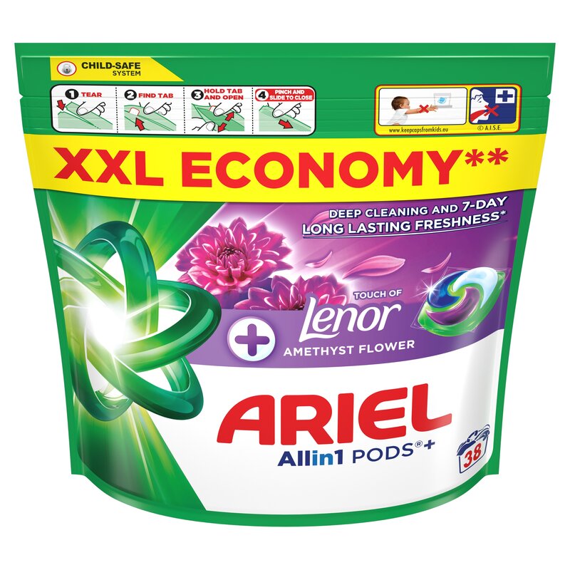 Kapsułki do prania ARIEL Touch Of Lenor Amethyst Flower - 38 szt.