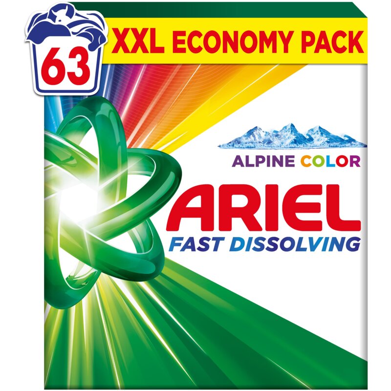 Proszek do prania ARIEL Fast Dissolving Alpine Fresh Color 3.46 kg do kolorowych tkanin
