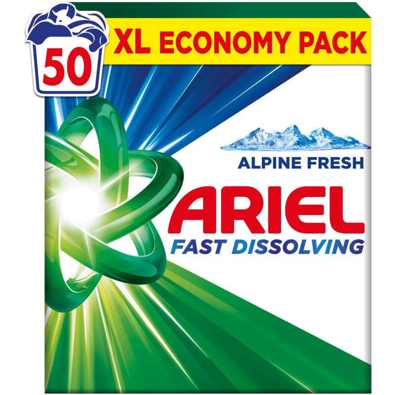 Proszek do prania ARIEL Fast Dissolving Alpine Fresh Color 2.75 kg do kolorowych tkanin