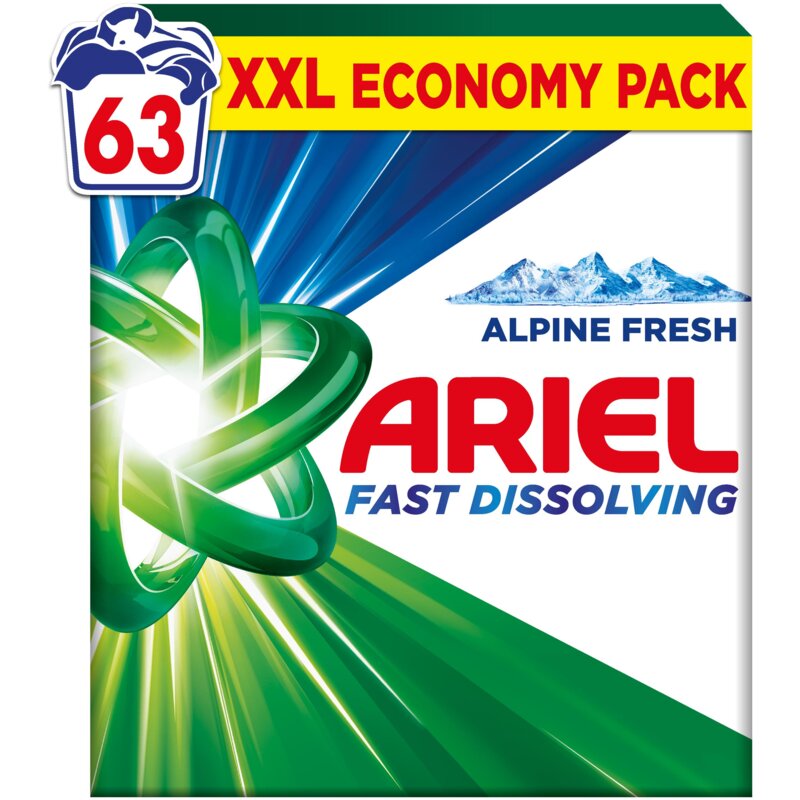 Proszek do prania ARIEL Fast Dissolving Alpine Fresh Color 3.46 kg do jasnych i białych tkanin