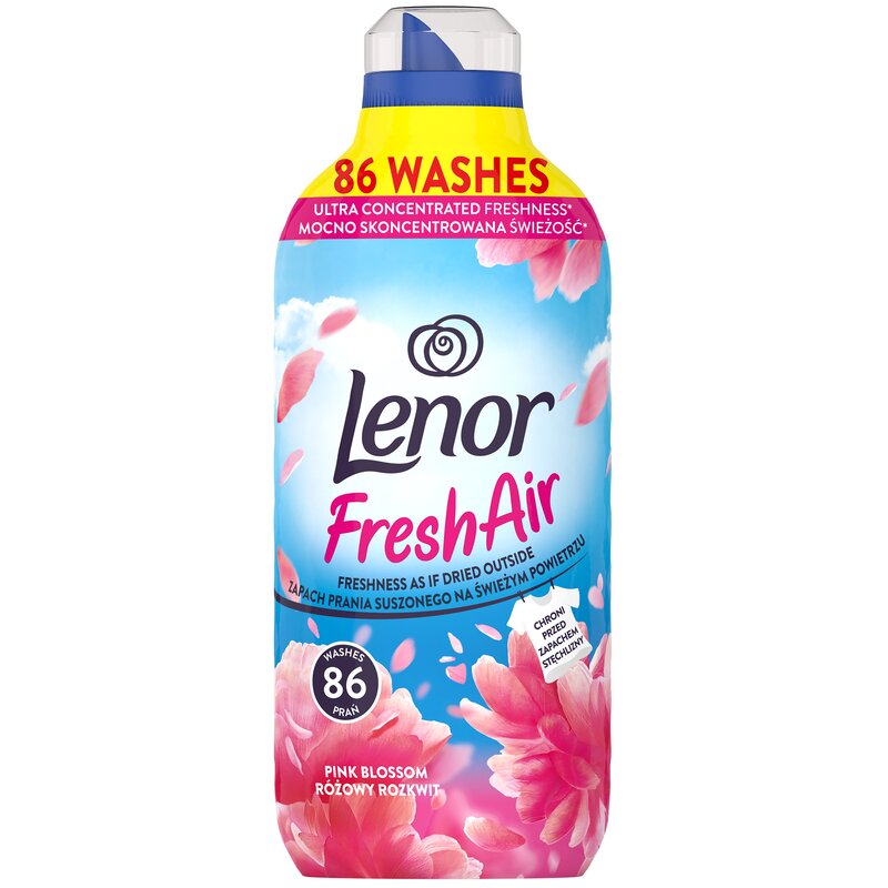 Płyn do płukania LENOR Fresh Air Effect Pink Blossom 1204 ml