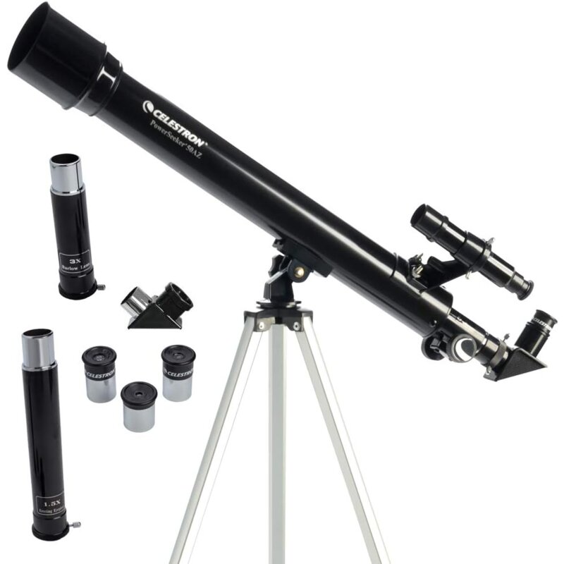 Teleskop refraktor Celestron powerseeker 50az 600 mm czarny