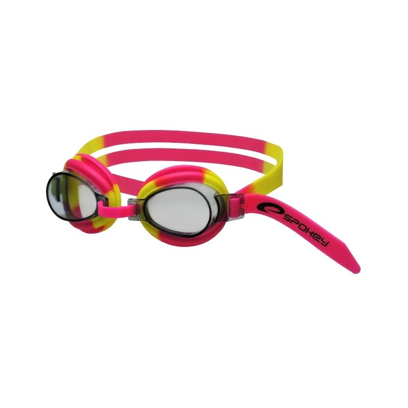 Okulary pływackie SPOKEY Jellyfish 84107 Różowo-żółty filtr UV