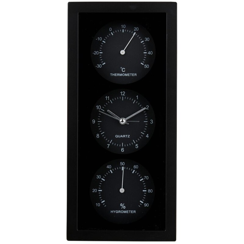 Budzik ARTICASA 26 cm Czarny