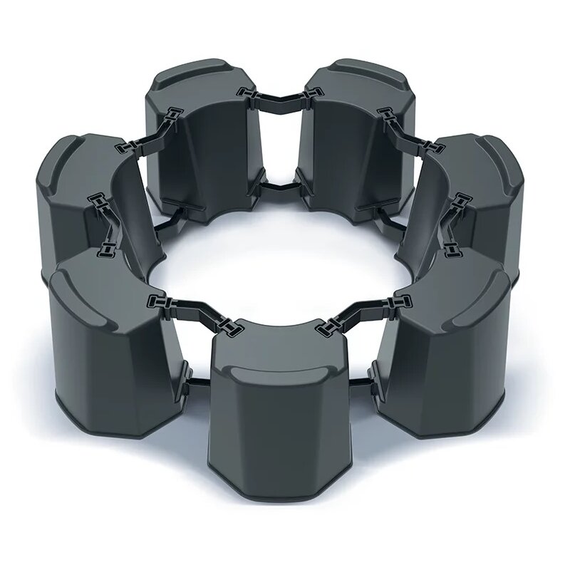 Podstawa do zbiornika na deszczówkę PROSPERPLAST Modular Basecan Set IBAS6S-S433 Antracytowy