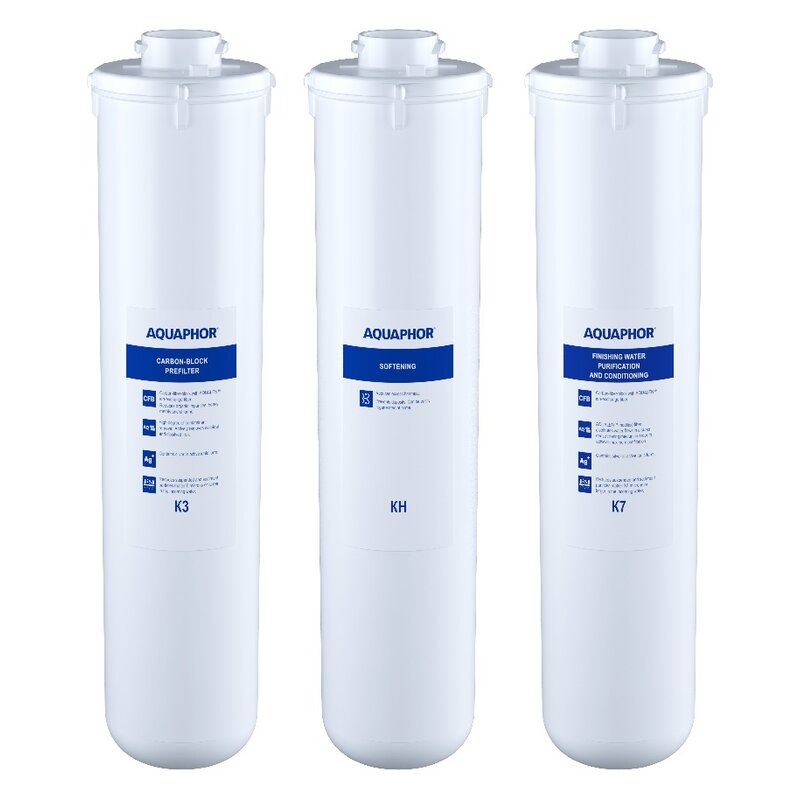 Zestaw wkładów do Aquaphor Kryształ H (K3-KH-K7) (3 szt.)