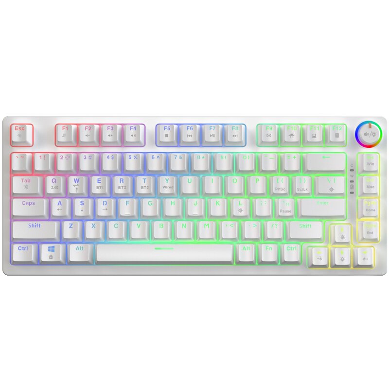 Klawiatura SAVIO Phenix White Gateron Yellow ABS