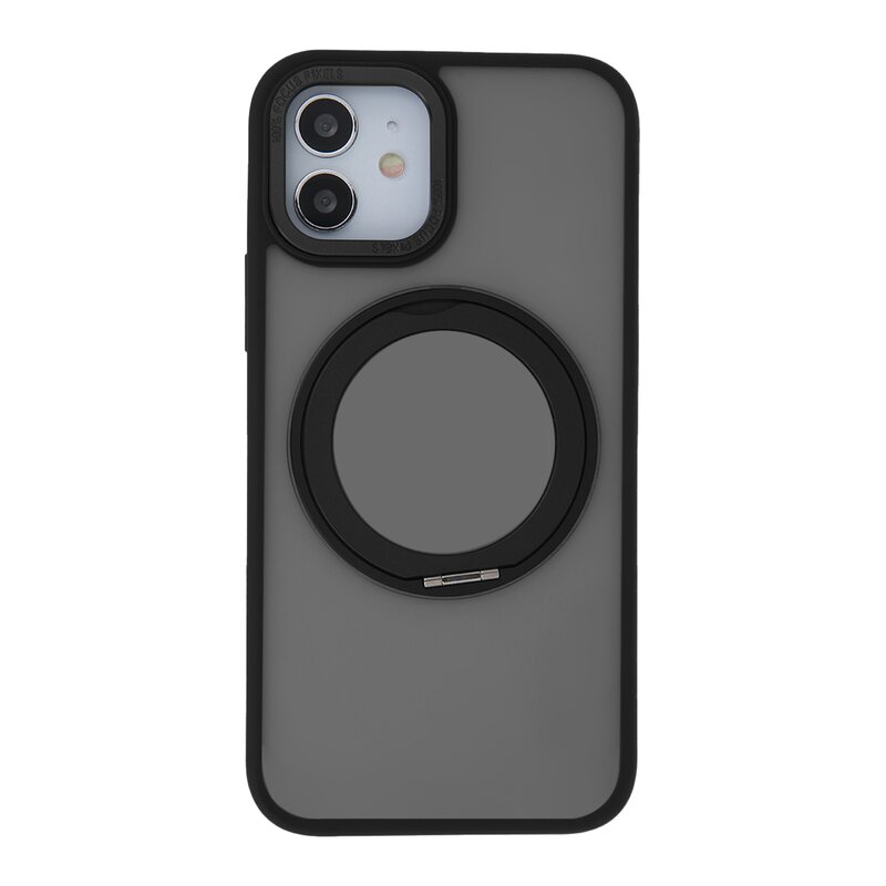 Etui TECTO SHIELD Secure Spinning Mag do Apple iPhone 11 Przezroczysto-czarny