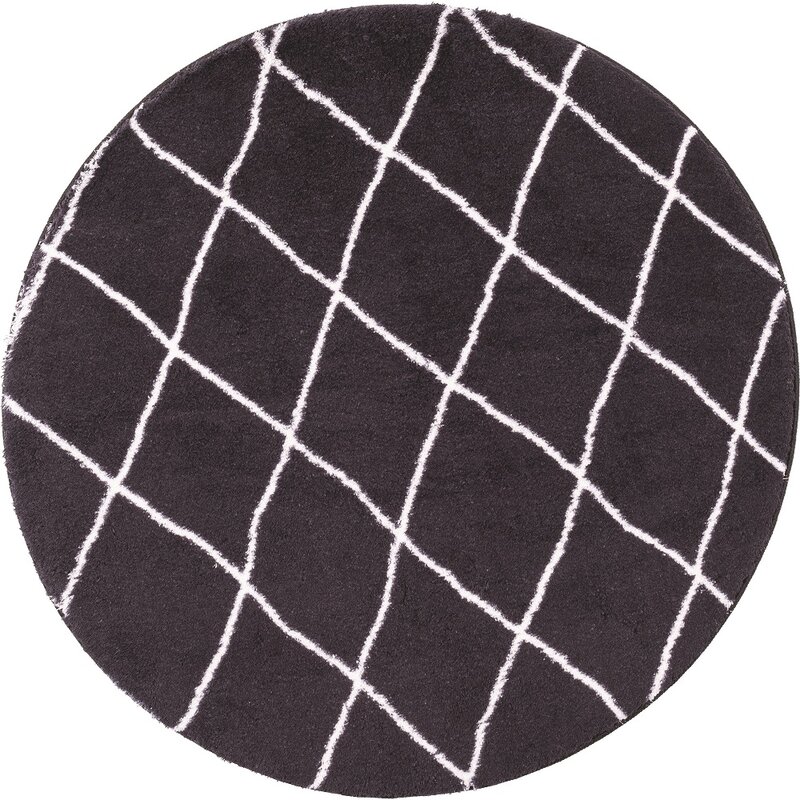 Dywan wewnętrzny MULTIDECOR Loren Print 507868 100 cm Czarny