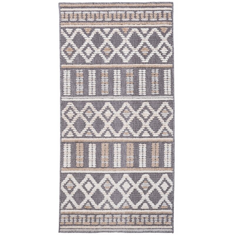 Dywan MULTIDECOR Nepal 160 x 230 cm Geometria Antracyt