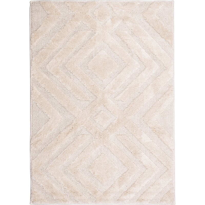 Dywan wewnętrzny MULTIDECOR Pisa romby 120 x 170 cm Kremowy