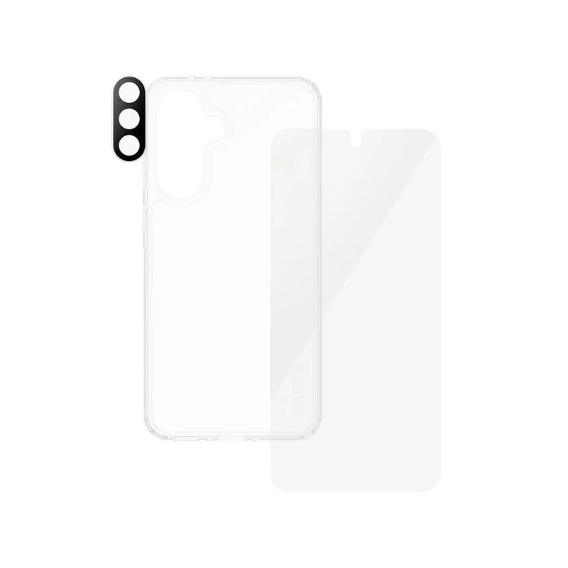 Etui PANZERGLASS Care Flagship 3w1 do Samsung Galaxy A36 5G Przezroczysty + Szkło hartowane + Szkło na obiektyw