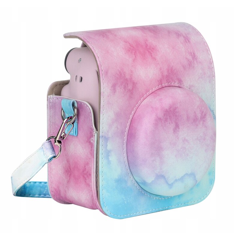 Pokrowiec LOVEINSTANT SB9741 do FujiFilm Instax Mini 12 Niebiesko-różowy