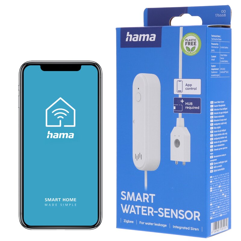 Czujnik zalania HAMA 176668 Wi-Fi Biały