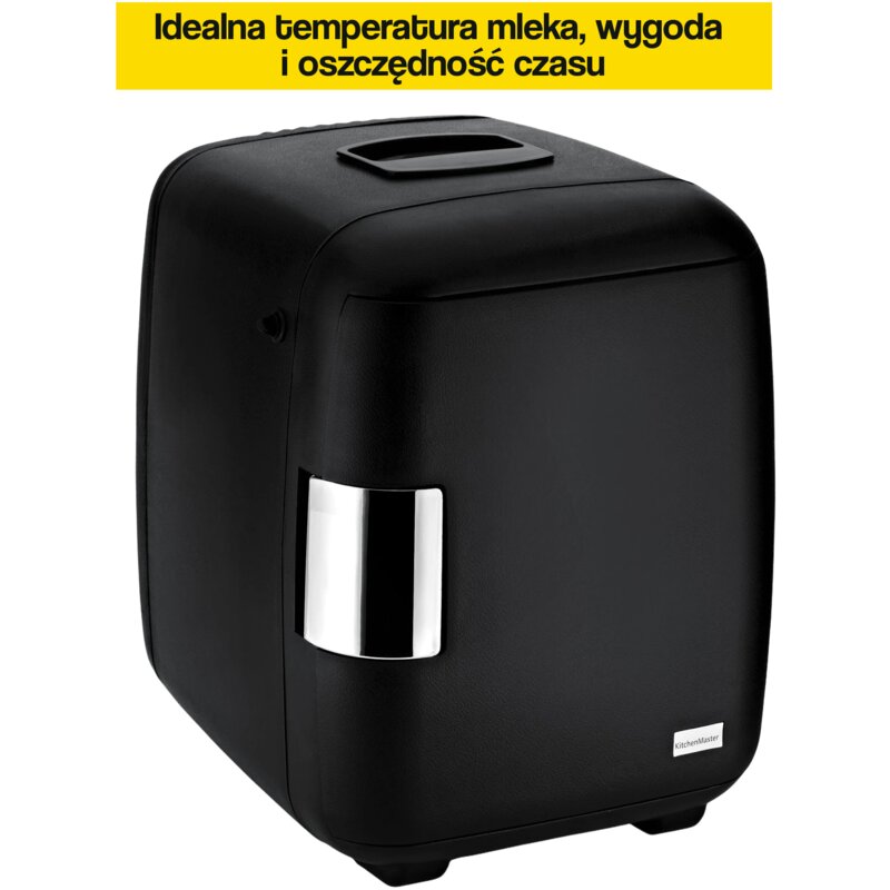 Chłodziarka do mleka KITCHENMASTER ETC 6 Czarny do zastosowania z ekspresami spieniającymi mleko poprzez rurkę