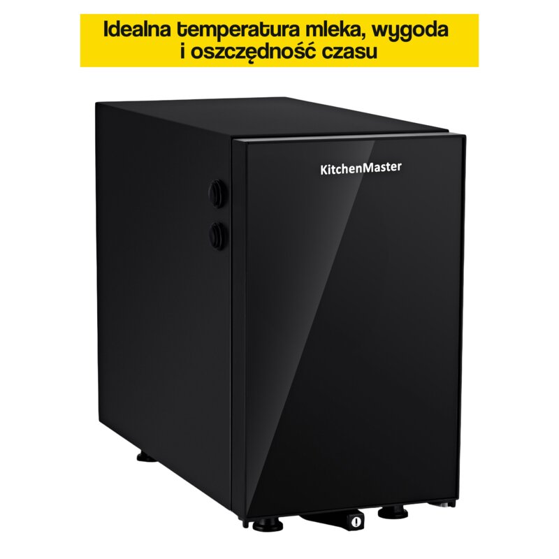 Chłodziarka do mleka KITCHENMASTER BC 9 N Czarny do zastosowania z ekspresami spieniającymi mleko poprzez rurkę