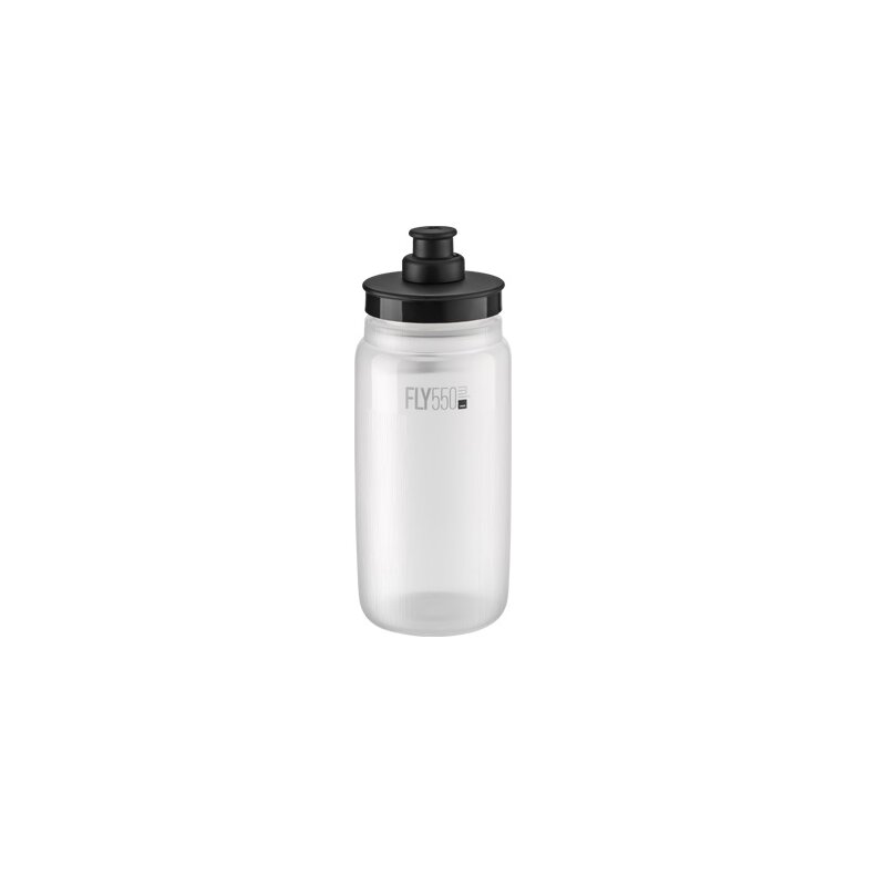 Bidon ELITE Fly Tex 550 ml Przezroczysto-czarny