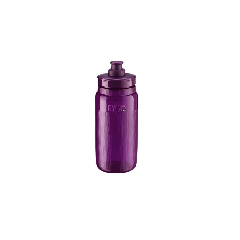 Bidon ELITE Fly Tex 550 ml Przezroczysto-purpurowy