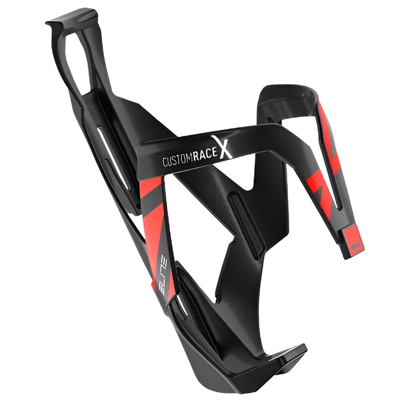 Koszyk na bidon ELITE Custom Race X Czarno-czerwony