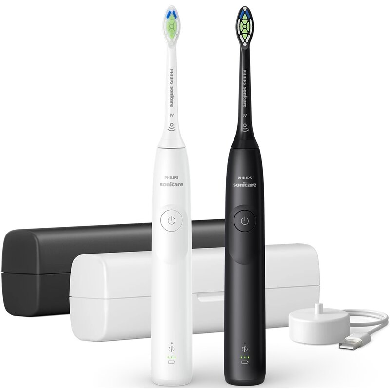 Zestaw szczoteczek sonicznych PHILIPS Sonicare 5300 HX7109/01 (biała/czarna)