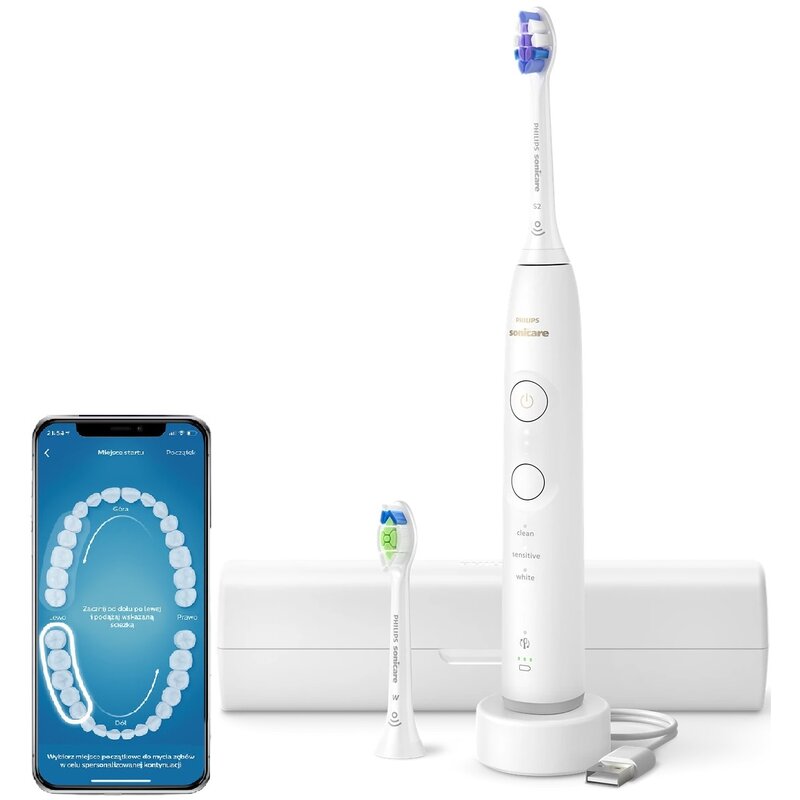 Szczoteczka soniczna PHILIPS Sonicare 6500 HX7410/02 Biały