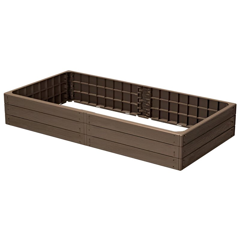 Rabata ogrodowa PROSPERPLAST Base Wood IBWR-7587U (149.2 x 75.6 x 25 cm) L Brązowy