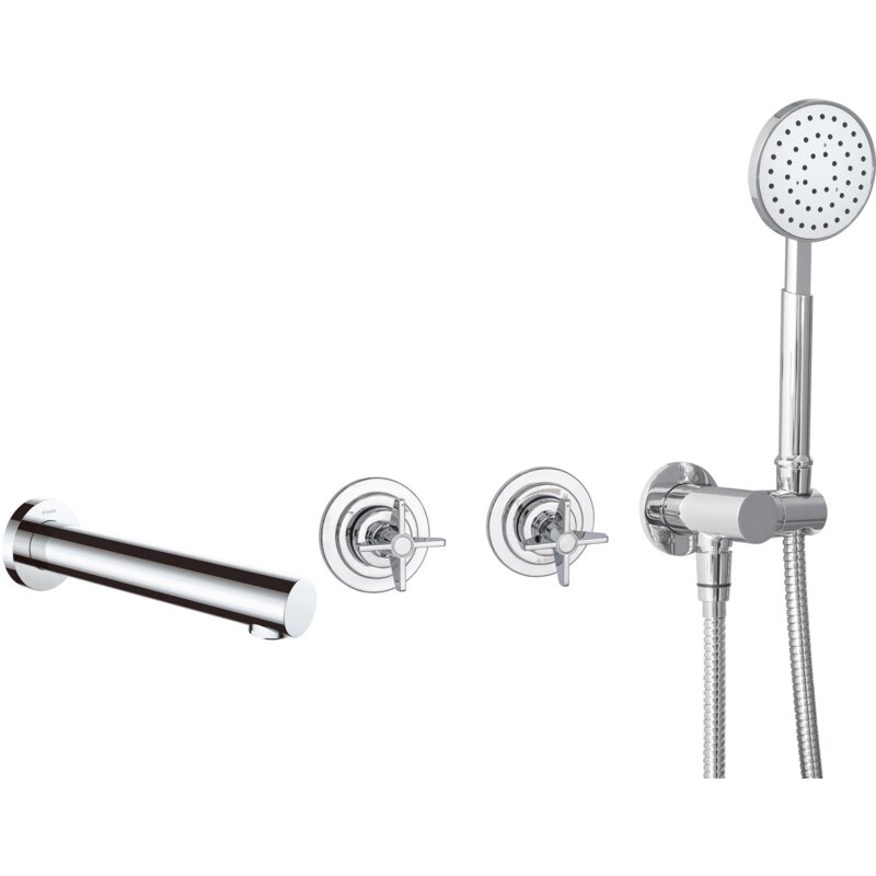 Bateria wannowa podtynkowa DEANTE Temisto BQT 018P Chrom