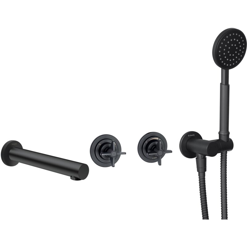 Bateria wannowa podtynkowa DEANTE Temisto BQT N18P Nero