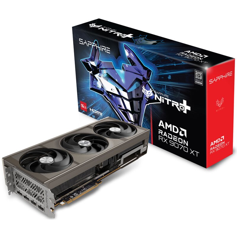 Karta graficzna SAPPHIRE Nitro+ Radeon RX 9070 XT OC 16GB