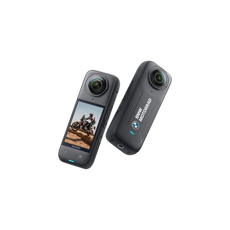 Kamera sportowa INSTA360 X4 BMW Motorrad z logo BMW, filmy 360° w rozdzielczości 8K/30 FPS, Wi-Fi, Bluetooth