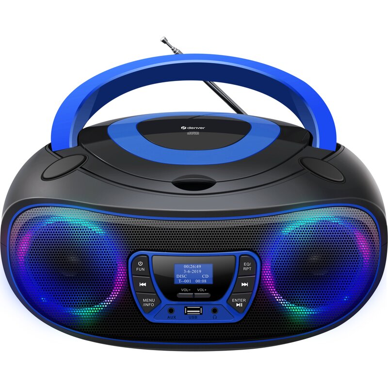 Radioodtwarzacz DENVER TDB-212BU Bluetooth Niebieski