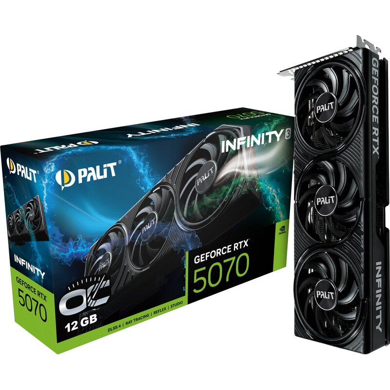 Karta graficzna PALIT GeForce RTX 5070 Infinity 3 OC 12GB DLSS 4