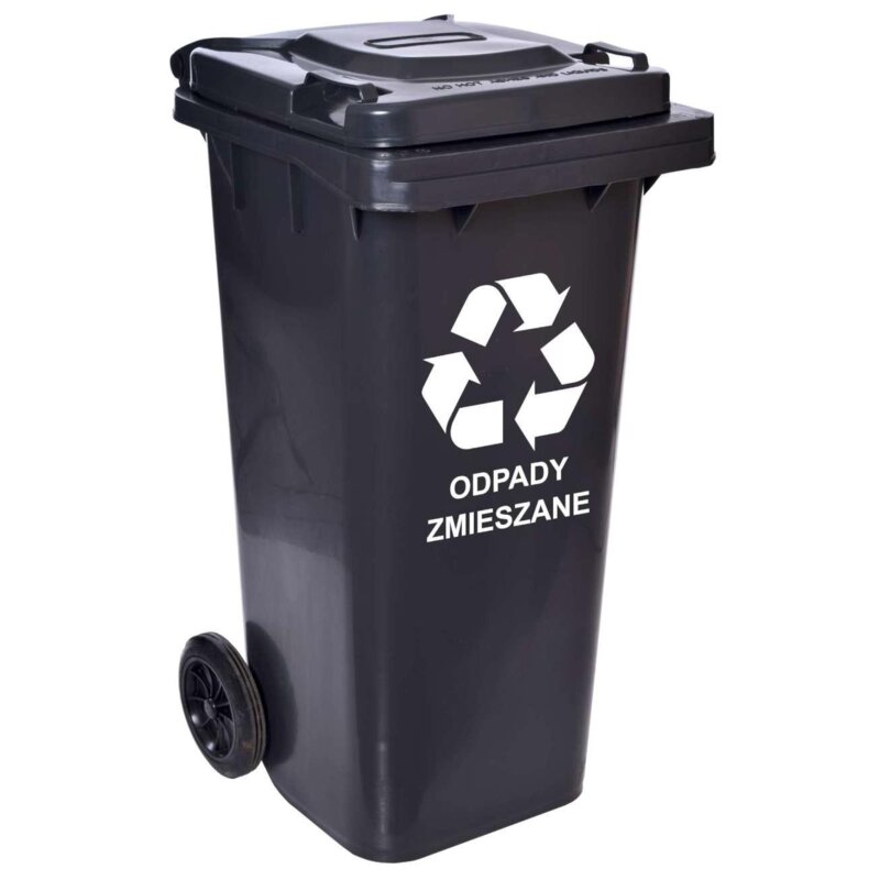 Pojemnik gospodarczy GOCKOWIAK 120 L Czarny