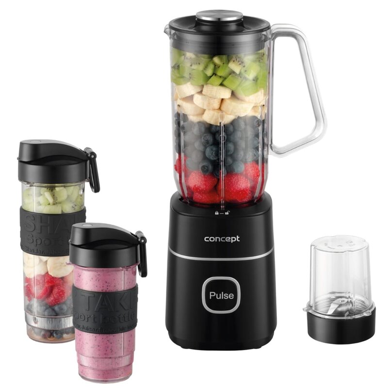 Blender kielichowy CONCEPT SM3490 Czarny + młynek