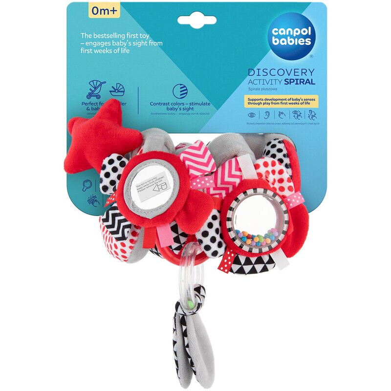 Zawieszka do wózka CANPOL BABIES Zigzag 68/063 Czerwony