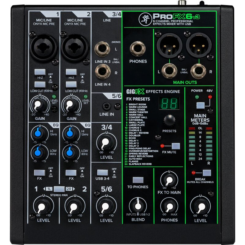 Mikser audio MACKIE ProFX6v3